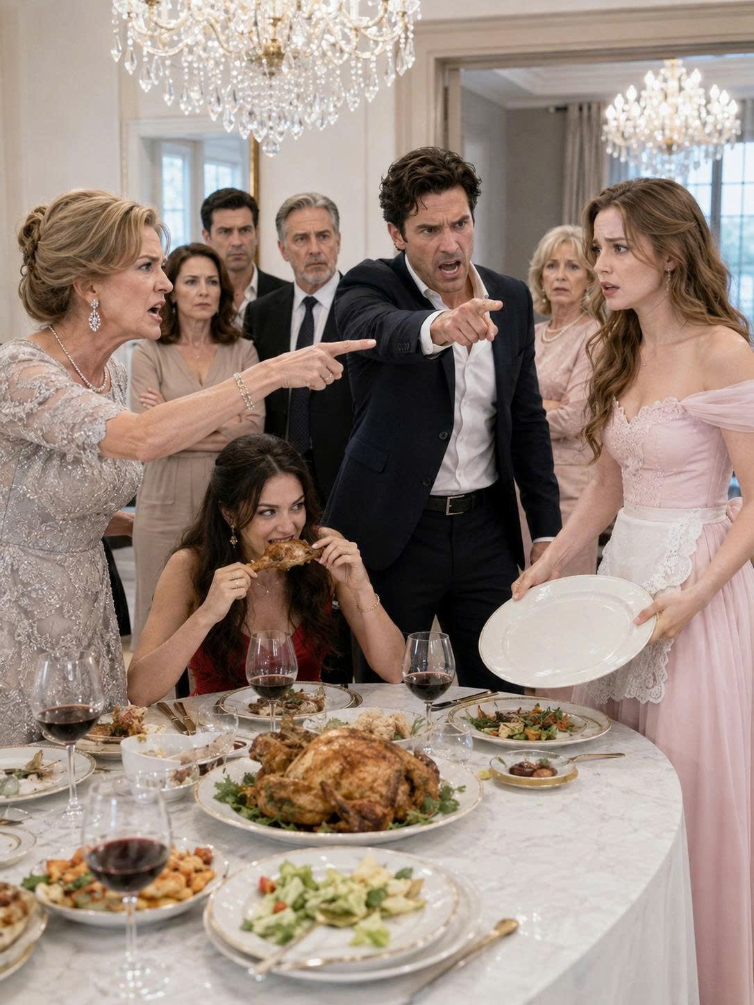 Na minha primeira refeição com a família do meu marido, depois de cozinhar para quase 40 pessoas desde as cinco da manhã
